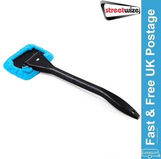 Streetwize Microfibre Long Reach Windscreen Glass Easy Cleaner Demister Pad