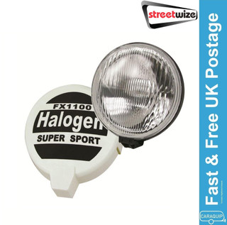 Streetwize 12v Rally Style Halogen Driving Giant 7" Spot Lamps c/w Covers Pair