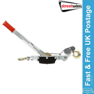 Streetwize 4 Tonne Heavy Duty Hand Cable Lifter Puller Winch