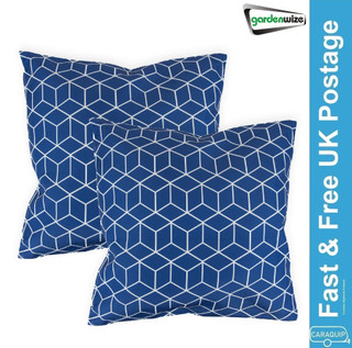 Outdoor Pair Of Scatter Cushions - Breen Cube Garden Outdoor Patio