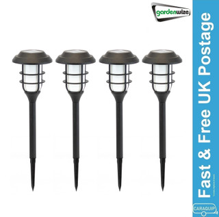 Gardenwize Solar Flaming LED Stake Lights (Pack of 4)