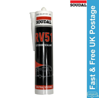 Soudal RV51 Exterior Sealant & Bonding Adhesive White No Mould 300ml