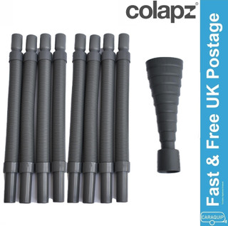 Colapz Flexi Extendable Waste Pipe 28mm Caravan Motorhome & Motorhome Adaptor