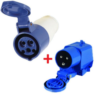 230V 3 Pin Mains Inlet Plug & Socket Caravan Motorhome Catering Trailer Camper