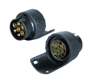 Towing 13 Pin to 7 Pin Electrical Short Adaptor Fits New Euro 13 Pin Socket