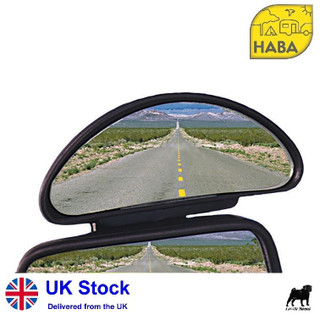 Hercules Auxiliary Blind Spot Caravan Trailer Towing Single Mirror Haba x 2
