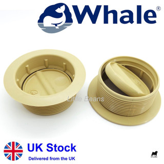 WHALE & TRUMA Air Ducting Vent Directional Heating Caravan Motorhome Beige x 2