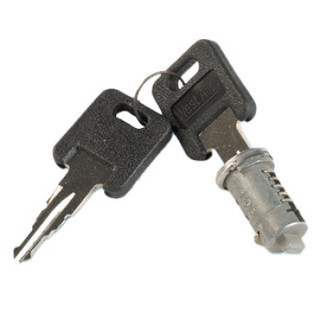 WD Replacement Door Lock Barrel Short Tag c/w 2 Keys Caravan Motorhome - WD001
