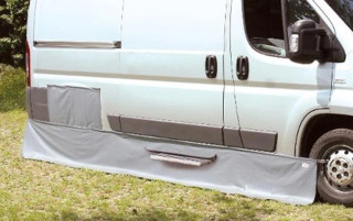 Fiamma Motorhome Skirting Ducato Draught Skirt With Wheel Arch Cover - 98655-405