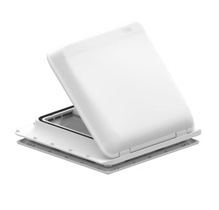 Fiamma Motorhome Turbo Vent White 40x40cm Roof Vent With 12V Fan - 03624F02-