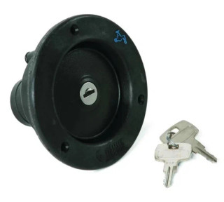 Fiamma Motorhome Water Filler Cap Assembly Black 112mm Ø Campervan - 94715-005