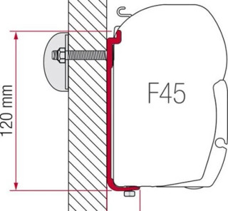 Fiamma Motorhome F45 Adapter Kit AS 120 For F45 Awnings - 98655-391