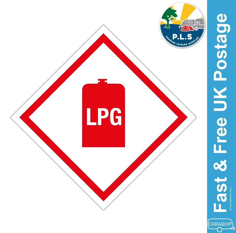 LPG Non Fading Tufflex Gas Locker Box Warning Sticker Lable