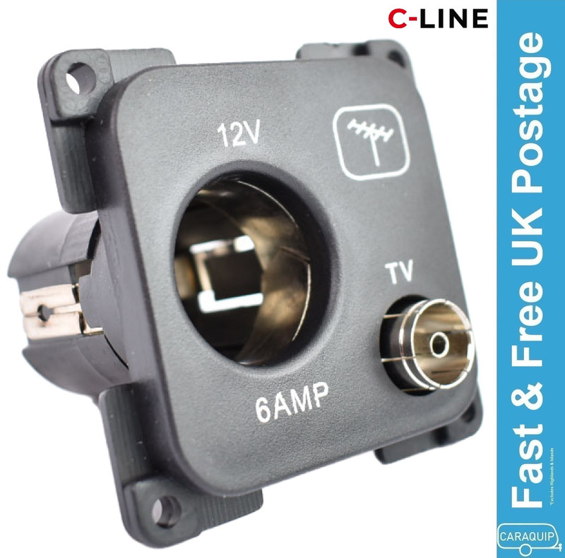 C-Line 12 Volt & TV Socket