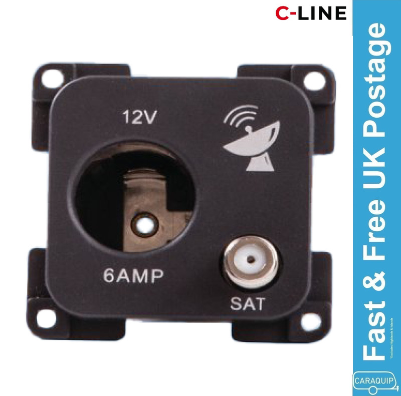 C-Line 12 Volt & Satelite Socket