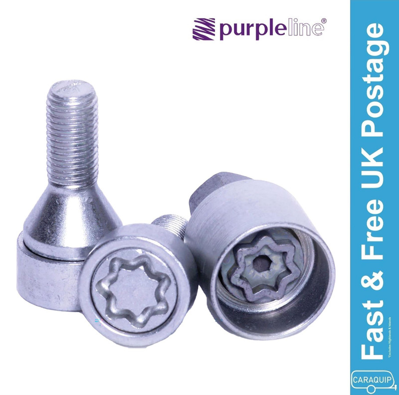 Purpleline Fullstop Guardian Ultra Locking Wheel Bolts Caravan Trailer - FLWN20