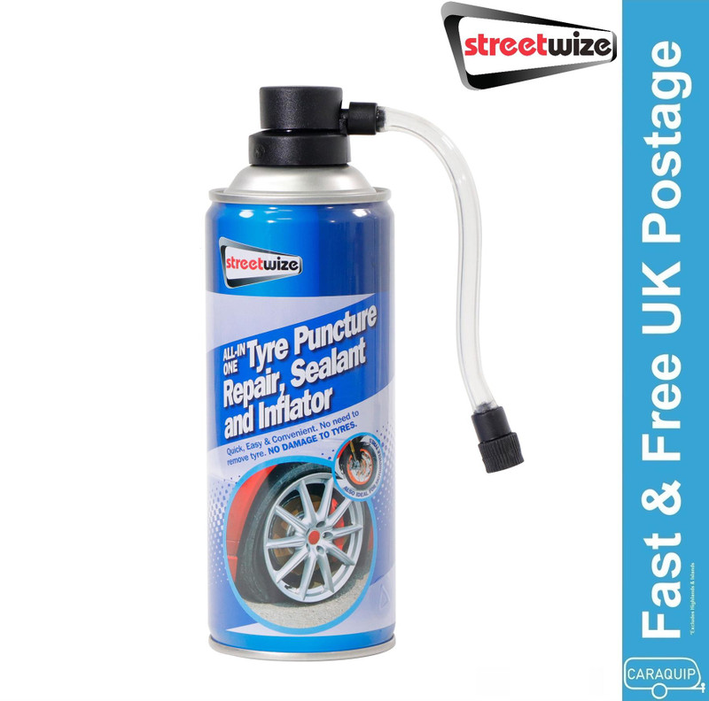 Streetwize Emergency Vehicle Puncture Repair Tyre Sealer Inflator 450ml