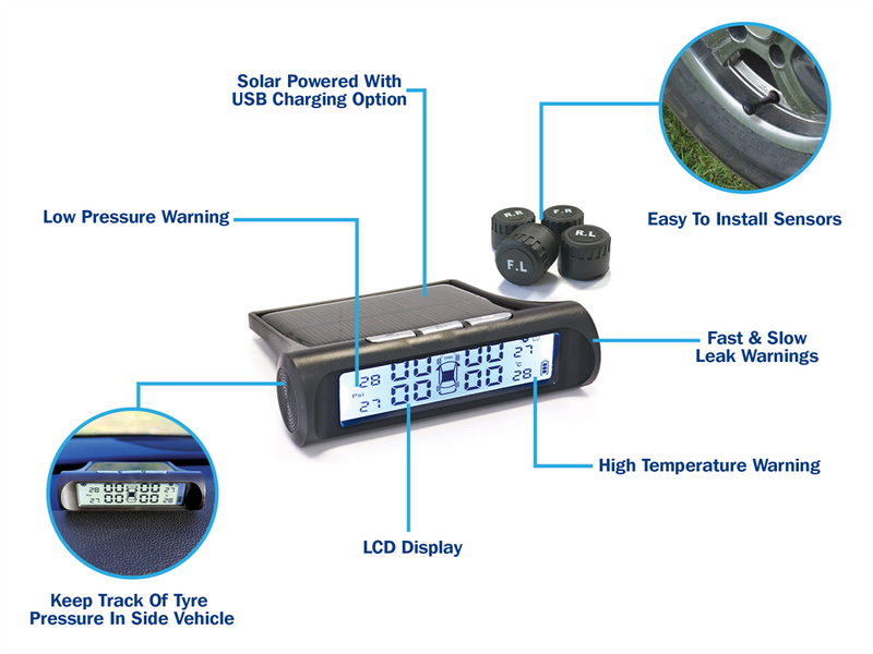 Caraquip.co.uk Streetwize Tyre Pressure Monitoring System