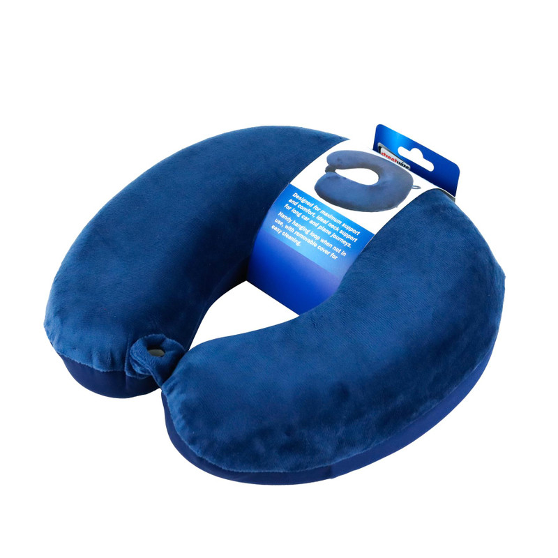Caraquip.co.uk Streetwize Memory Foam Neck Support Travel Pillow