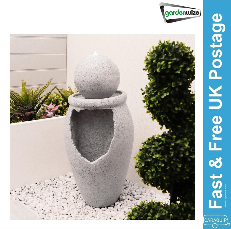 Gardenwize Orb On Vase Solar Water Feature