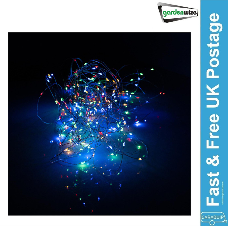 Gardenwize 20m Solar Multi-Coloured LED String Lights (200 LED)