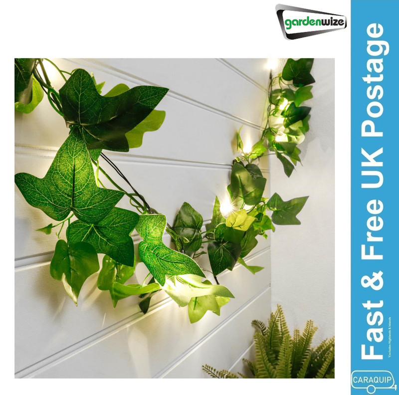 Gardenwize 2m Solar Ivy Outdoor Garland String Lights