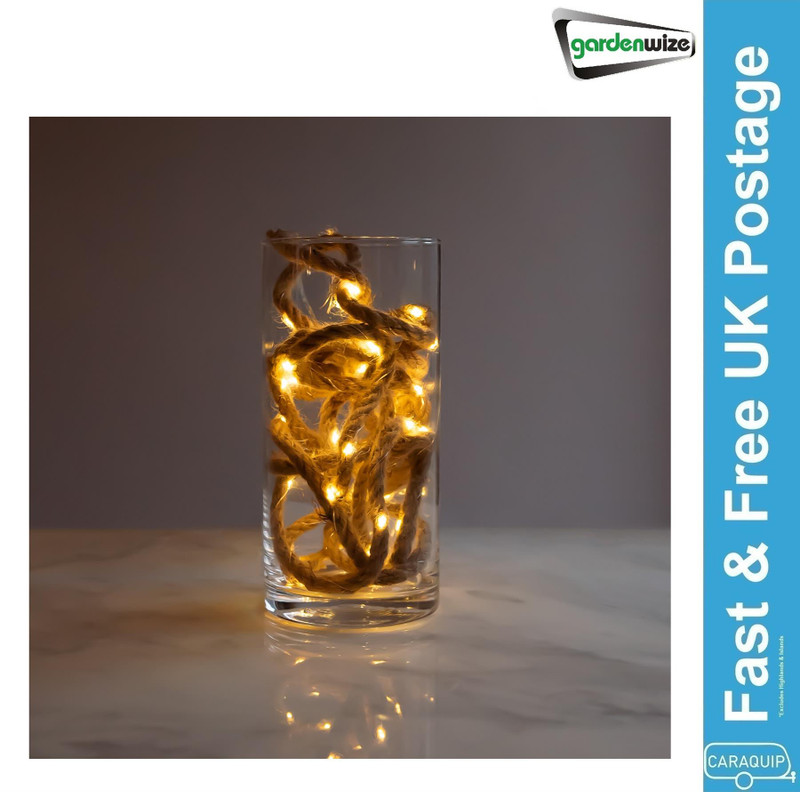 Gardenwize 4m Decorative Rope With 50 Solar LED Lights