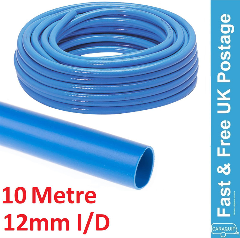 Cold Water Pipe Hose PVC Tube 13mm (1/2") Caravan Motorhome Campervan 10 Metre