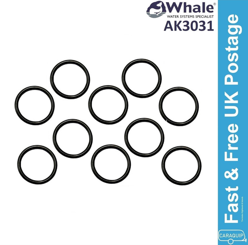 WHALE Watermaster O Ring Inlet Socket Water Pump Housing Rubber Seal AK3031 x 10