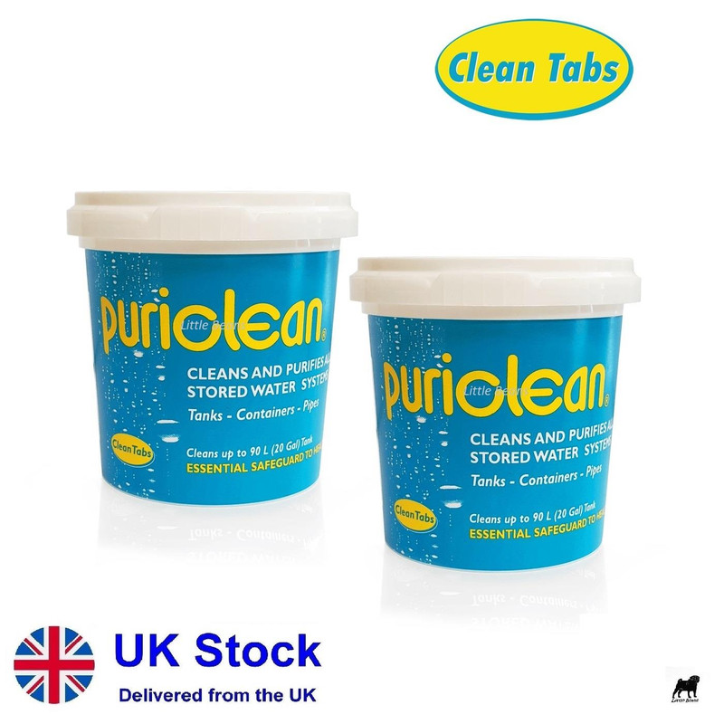 Puriclean Water Purification Treatment 100g Caravan Water System Cleaner x 2