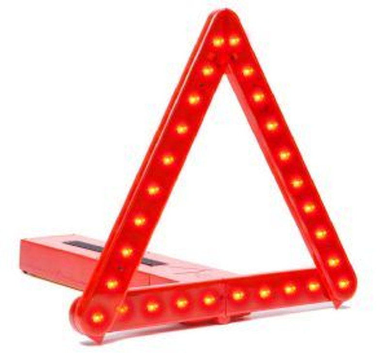 Brite Angle 28 LED & Reflective Warning Triangle c/w Bracket & Sucker Caravan