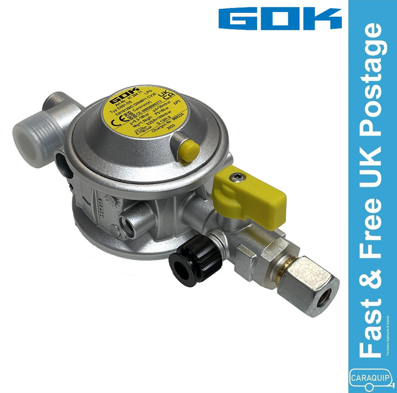 Truma GOK Gas Regulator 30mbar 8mm Bulkhead Caravan Motorhome 0129466