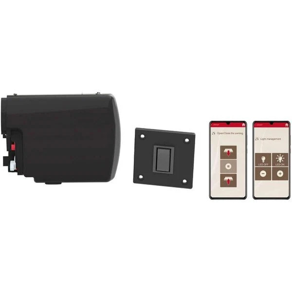 Fiamma Motorhome F45S Advanced Deep Black Smart 12V Awning Motor Kit - 08455-01H