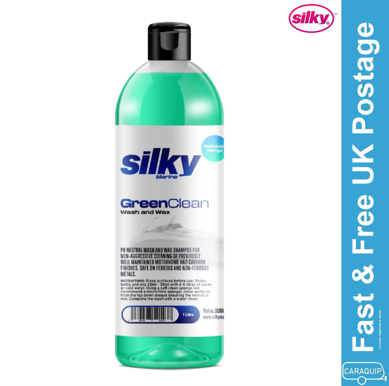 Silky Marine Green Clean PH Neutral Hi Concentrate Boat & Yacht Shampoo 1L