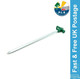 Heavy Duty Hard Rock Skewer 25cm with Green Hook Pegs