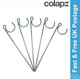 COLAPZ Waste Outlet Metal Support Pegs - 10 Pack