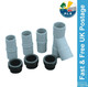 28mm Push Fit Y Connector Kit Waste Grey Water Pipe