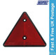 Reflective Triangle E Approved Red Reflector Screw on - MP016