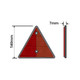 Reflective Triangle E Approved Red Reflector Screw on - MP016