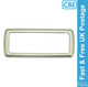 CBE C-Line Triple Module Frame Grigio Aluminio