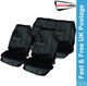 Streetwize Heavy Duty Car Waterproof Front & Rear Seat Protector Covers - Black