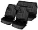 Streetwize Heavy Duty Car Waterproof Front & Rear Seat Protector Covers - Black