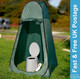 Leisurewize Green Pop Up Toilet Tent Camping Fishing Changing Room Shower LW538