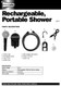 Leisurewize Rechargeable Portable Shower Camping