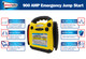 Streetwize Emergency Jump Start Power Pack + LED Work Light 900A