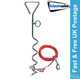 Leisurewize Dog Ground Anchor with Tether Camping Caravan Motorhome LWACC493