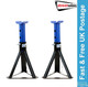 Streetwize 2 Tonne Fixed Base Axle Stand Pair