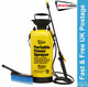 Streetwize 8L Portable Pressure Power Pump Washer Sprayer c/w Brush & Lance