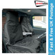 Streetwize Water Resistant Van Seat Single + Double Sear Protector Covers Black