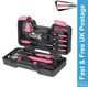 Streetwize Garage Workshop 39 Piece Pink DIY Tool Kit